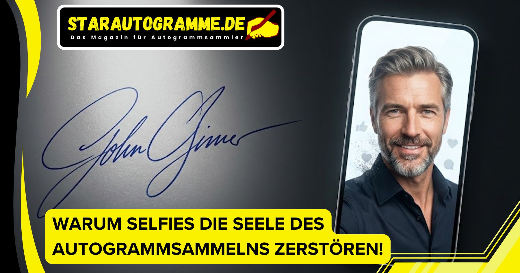 Warum Selfies die Seele des Autogrammsammelns zerstören